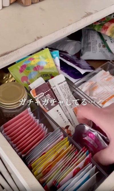 セリアの商品を使った収納