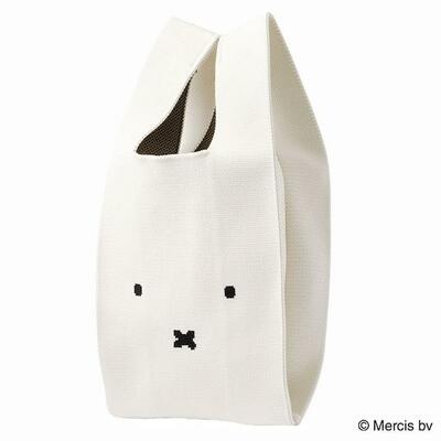 ニトリ、MIFFYニットトートバッグ(フェイス アイボリー) 商品画像