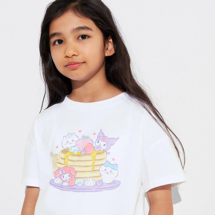 ユニクロ公式 GIRLS ちいかわ × サンリオキャラクターズ:スイーツコレクション UT(半袖)