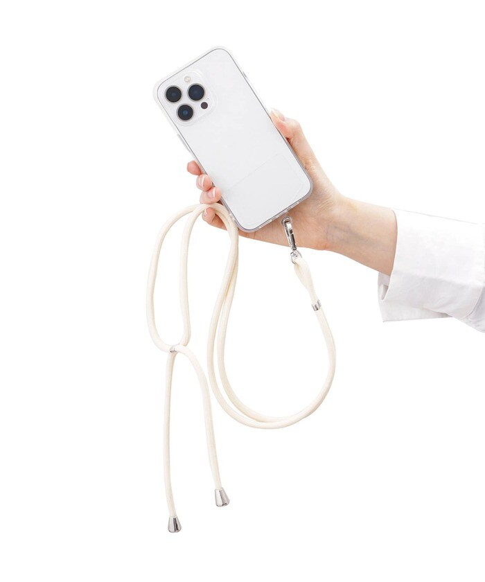 肩や首に掛けられる紐状のスマホホルダー