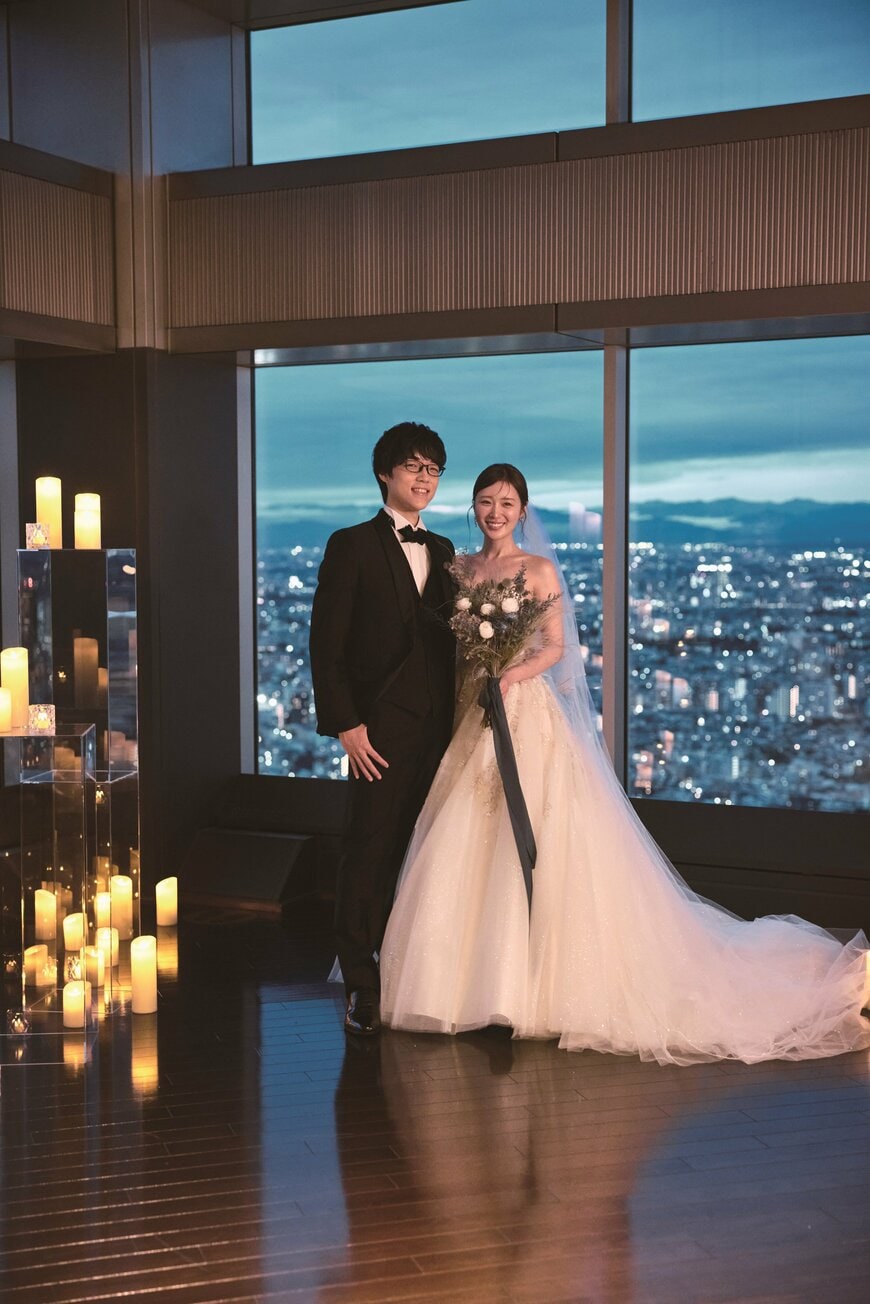 出所：株式会社リクルート「ふくらP・高山 一実夫妻が東京都庁展望室で絶景ナイトウエディング！ 挙式姿を初公開」