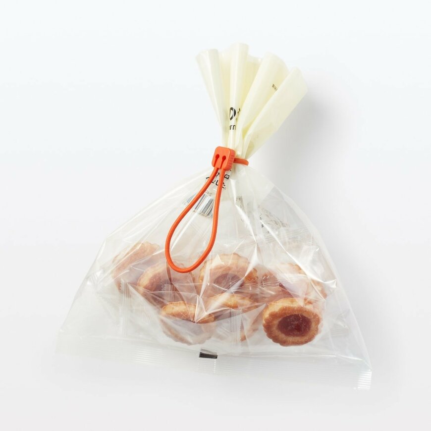 出所：無印良品公式　ロック付き結束ゴムバンド　3色セット