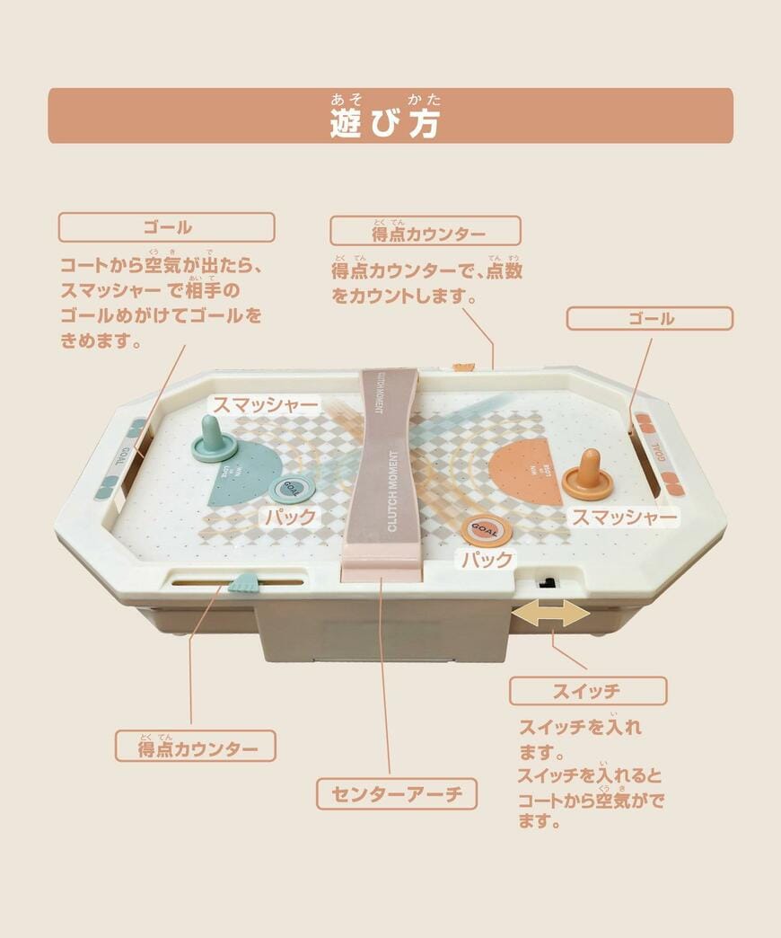 3COINS エアホッケーゲーム　画像