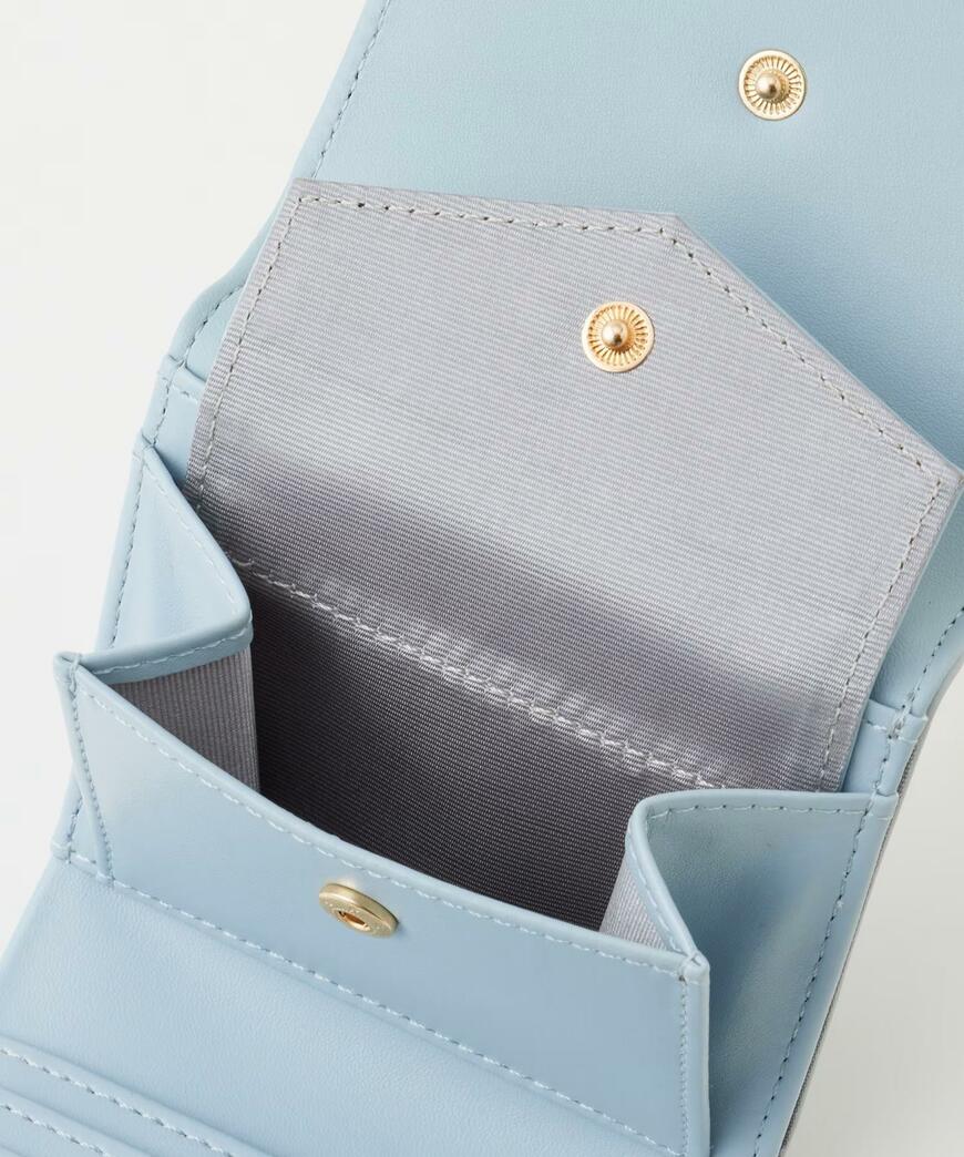 フラップ付ミニ財布
