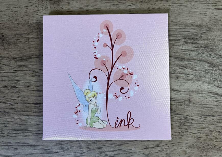 セリア、ティンカーベル アートパネル 15cm画像