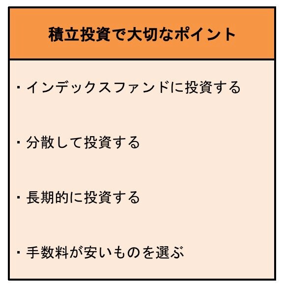 積立投資のポイント