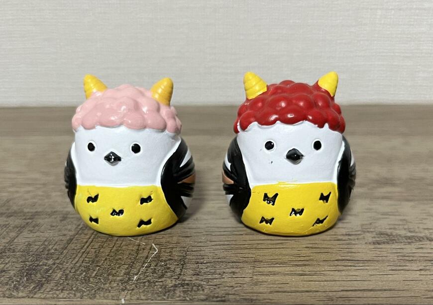 キャンドゥ、リトルフレンド ツノ1本鬼 シマエナガ・リトルフレンド ツノ2本鬼 シマエナガ画像