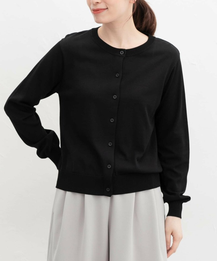 ハニーズ公式 花粉対策クルーカーデ