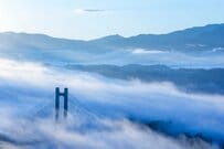 大雪の日に埼玉の秩父雲海を撮影したら…「白銀の世界に浮かぶ幻想的な光景」に6.9万いいね