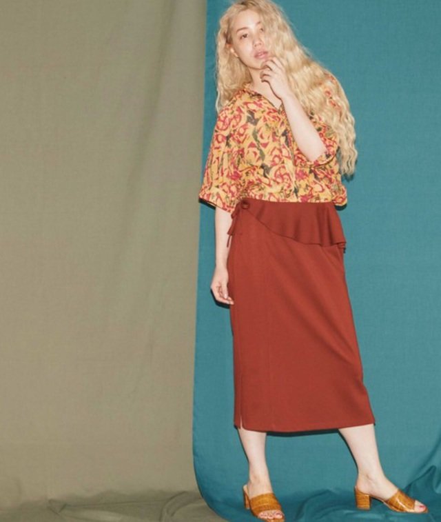 caph 代々木上原店 / caph troupe - ポンチウエストフレアタイトスカート ¥14,904（税込）