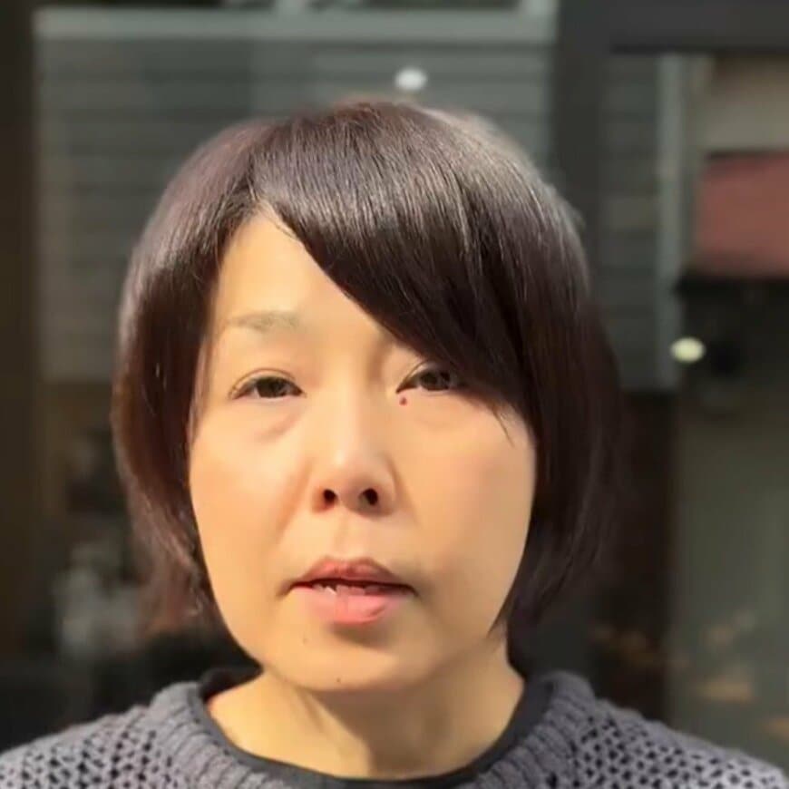 裾がくびれたショートヘアを希望の女性がスタイルチェンジ！すっきりとしたくびれショートに