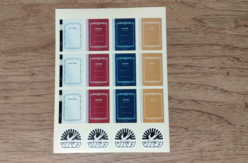 筆者撮影（ダイソー、ステッカー（ツバメノート柄））