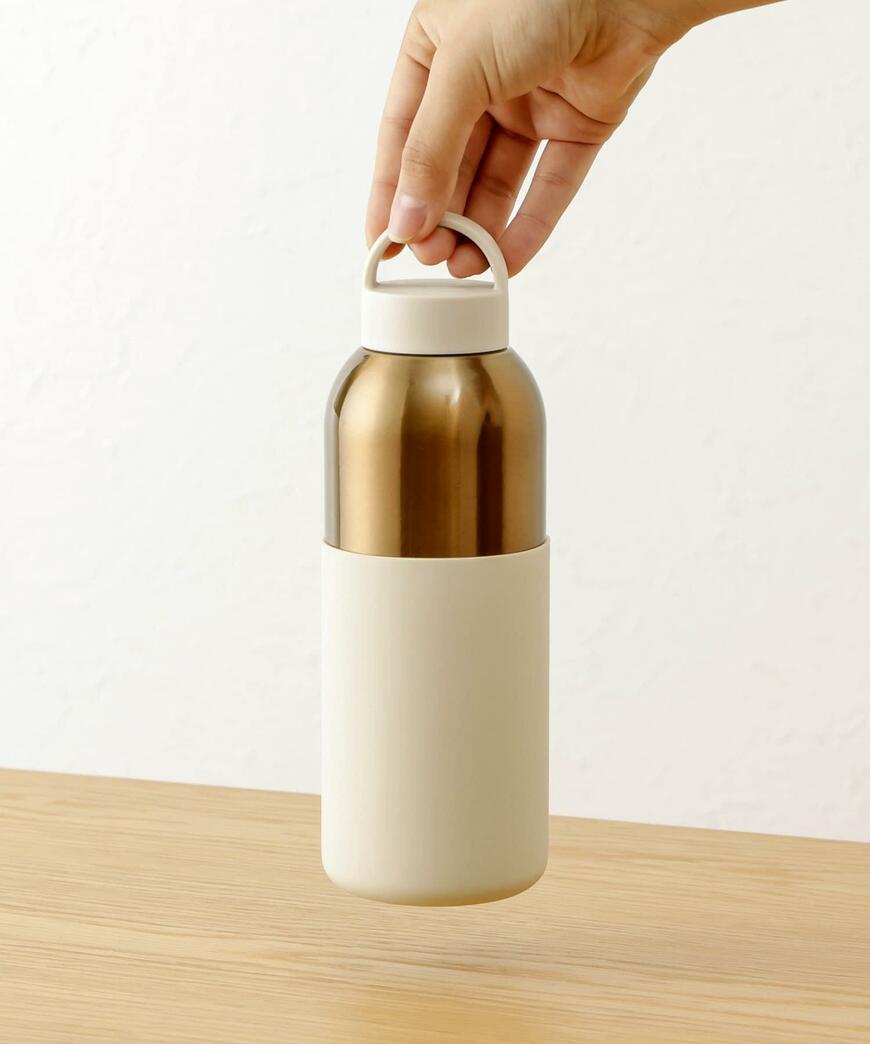 3COINS　ハンドル付きステンレスボトル：500ml／KITINTO