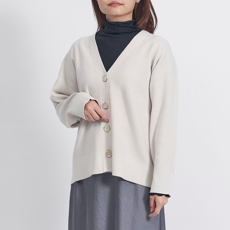 タフニットＶネックカーディガン