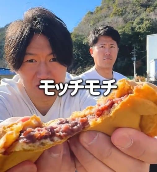「道の駅いながわ」いなぼう焼きのもちもち食感