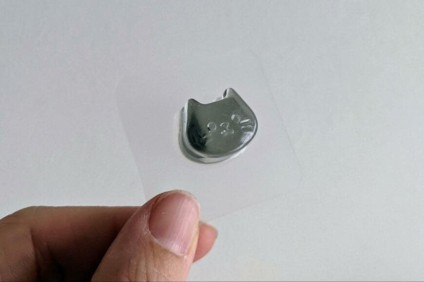 セリア、歯ブラシホルダー ねこ型撮影画像