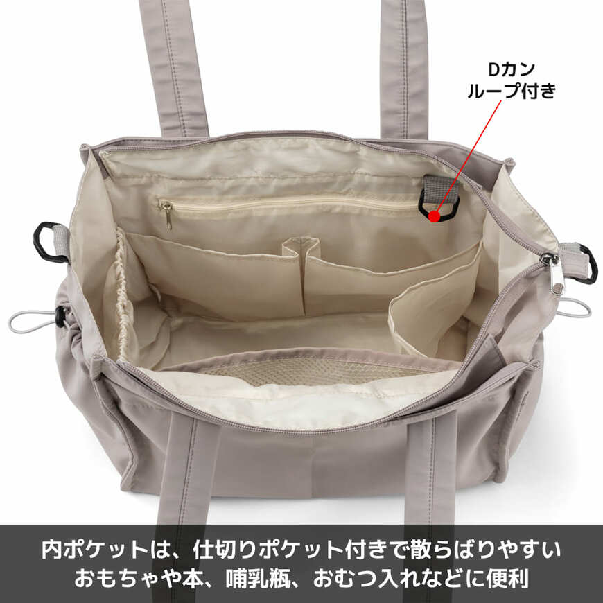 ワークマン、高撥水マルチシートインマザーズ2WAYトートバッグ画像