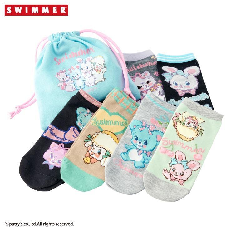 しまむら、SWIMMER6足組スニーカーインソックス商品画像