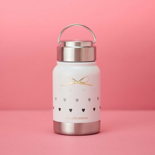 ハンドル付きステンレスボトル（リボンハート）