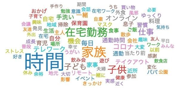 ワードクラウドによる頻出単語の可視化