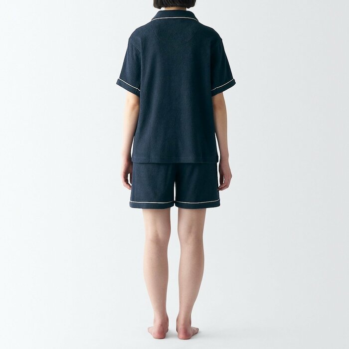無印良品公式 婦人 着るタオル 両面パイル 半袖パジャマ