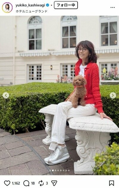 柏木由紀子のInstagram投稿