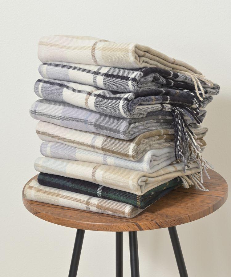 出所：ハニーズ公式通販 大チェック柄マフラー