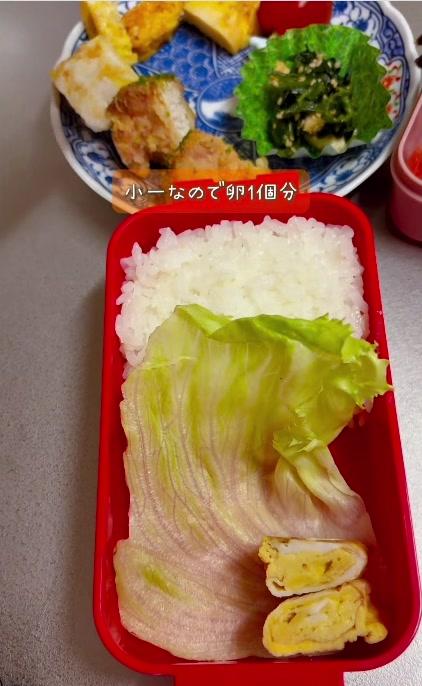 【男児小学生弁当】卵焼きは「小一なので卵1個分」夏休みの学童へ母が用意した青のりからあげ弁当が美味しそう