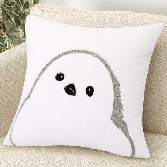 出所：ニトリ公式通販 ニトリネット 【デコホーム商品】クッションカバー（エンブロシマエナガ SC168 45×45cm）