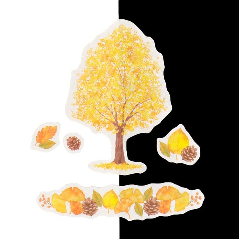 出所：Can★Doネットショップ コレクションシール　秋のいろどり