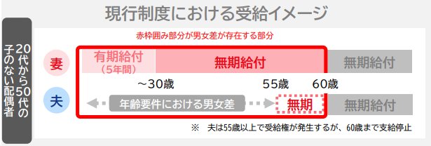 出所：厚生労働省「第17回社会保障審議会年金部会：遺族年金制度等の見直しについて」