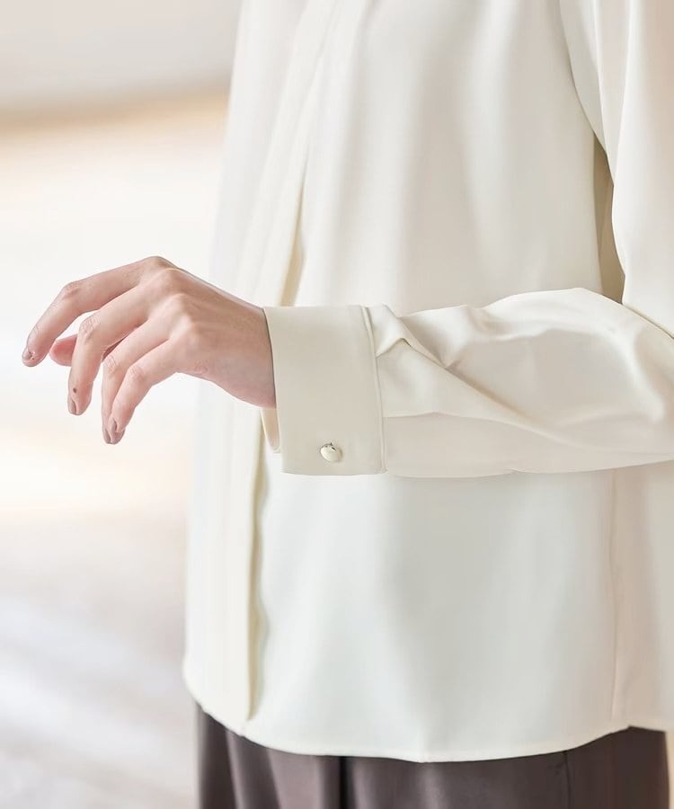 ハニーズ公式 バンドカラーブラウス