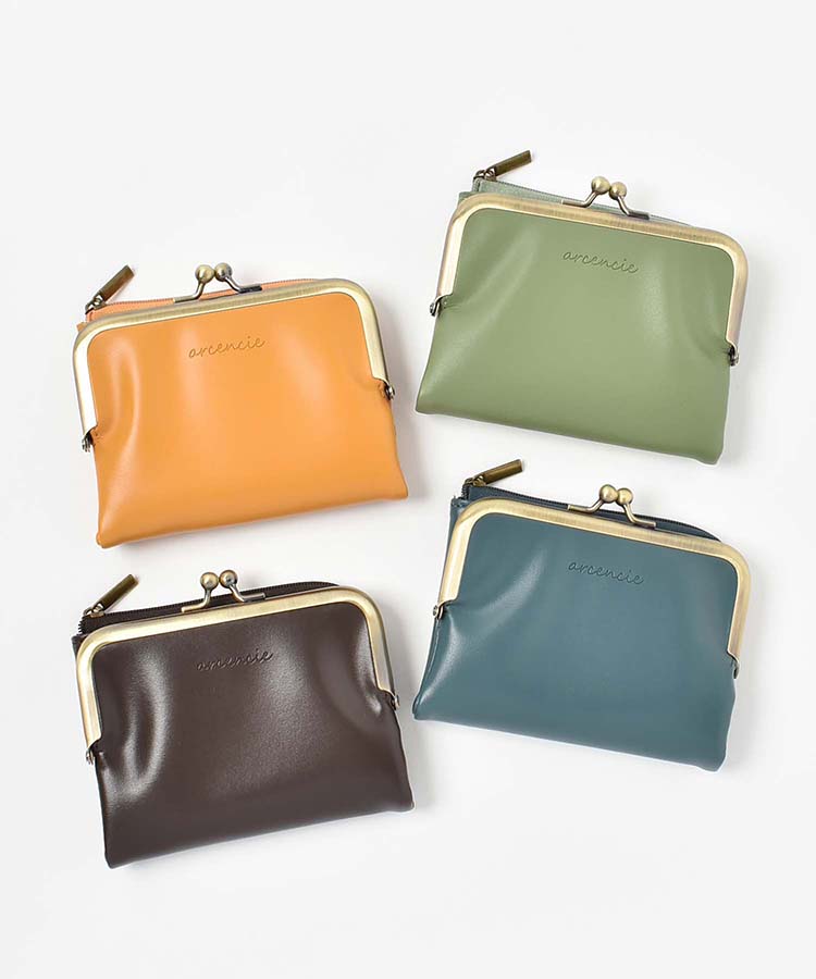 スモーキー2つ折りがま口財布