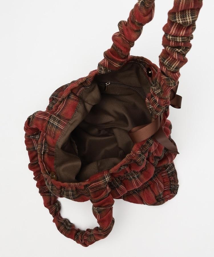 ハニーズ、チェック柄ギャザートート商品画像