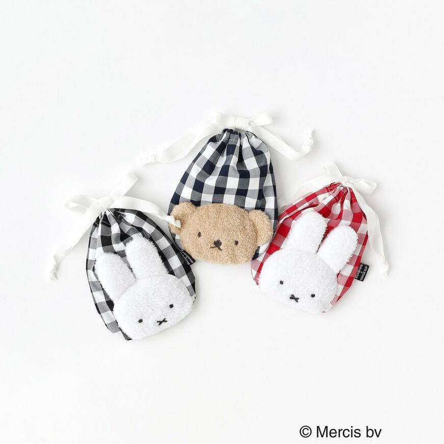 出所：OPAQUE.CLIP公式　【Dick Bruna × OPAQUE．CLIPコラボ】miffy 巾着型ポーチ