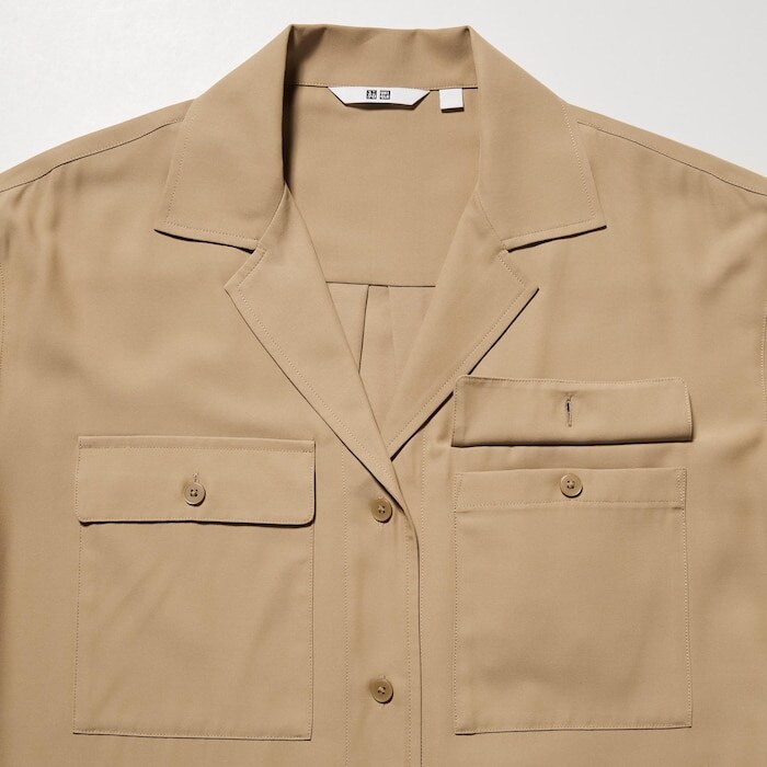 出所：ユニクロ公式 UVカットシャツワンピース（長袖・標準丈・110～121cm）