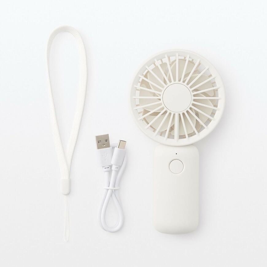出所：無印良品ネットストア 充電式モバイルハンディファン
