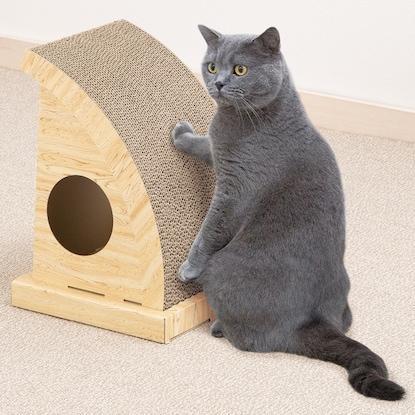 出所：ニトリ公式通販ニトリネット アーチ型爪とぎ(木目ナチュラル)