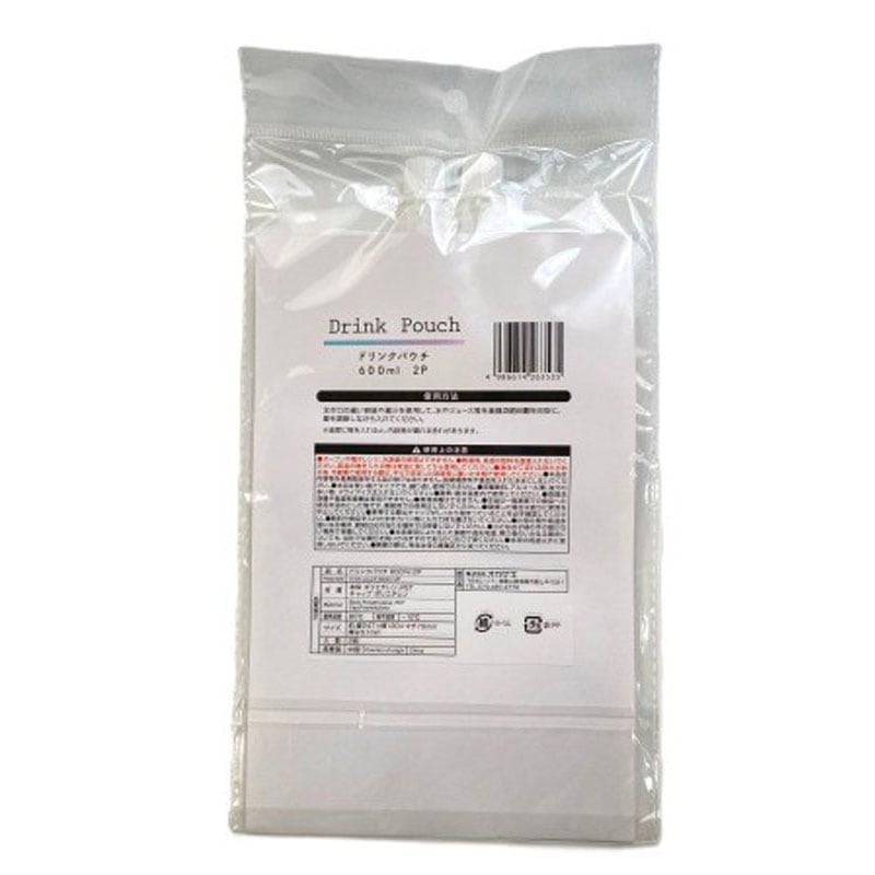 出所：Can Doネットショップ ドリンクパウチ600ml　2P　クリア