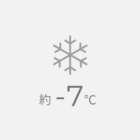 周囲の室温と比べて約マイナス7度低い冷風を送り出せます