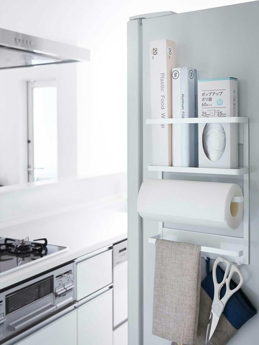 山崎実業株式会社 マグネット冷蔵庫サイドラック タワー