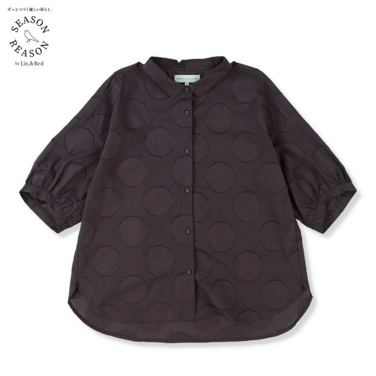 しまむら公式　レディース　ブラウス（SEASON　REASON）／オーガニックコットン100％の画像