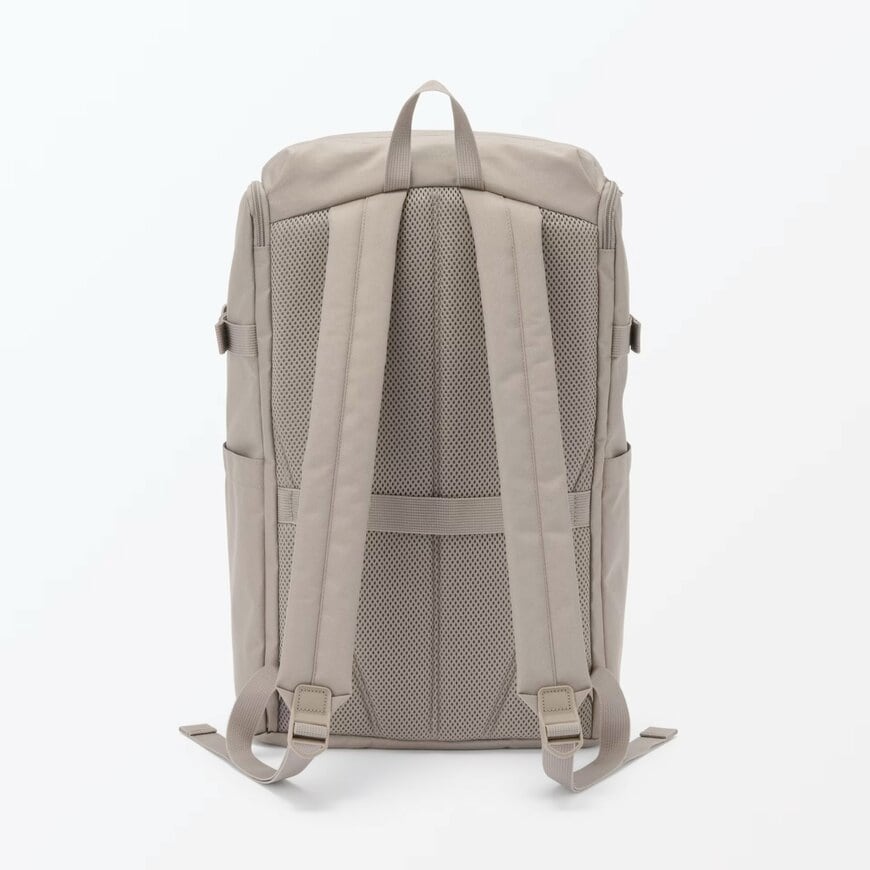 無印良品公式　肩の負担を軽くする　撥水　上から開く　リュックサック