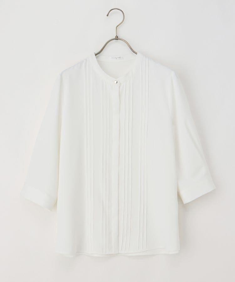 ハニーズ、6分袖ピンタックブラウス画像