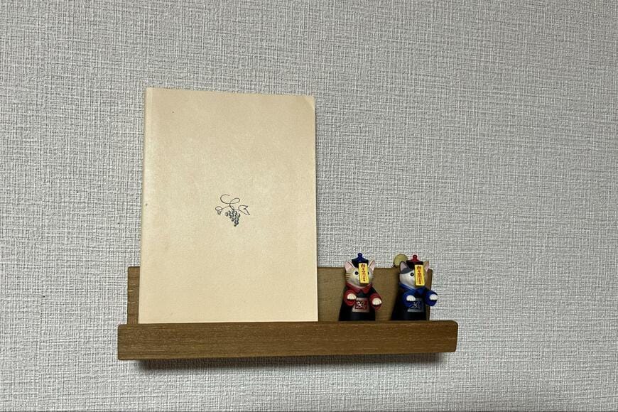 セリア木製ウォールラック使用例画像