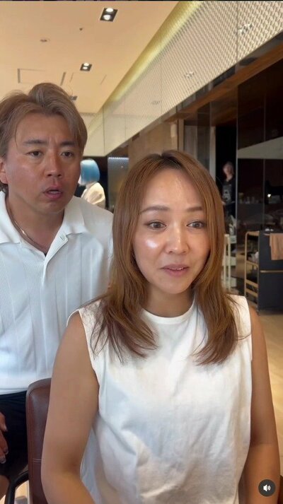 前髪を伸ばしていた頃の、施術前の横顔