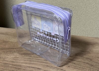 キャンドゥ、マチ付きビニールポーチ