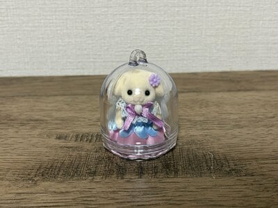 セリア、カプセルキーホルダードーム型筆者撮影