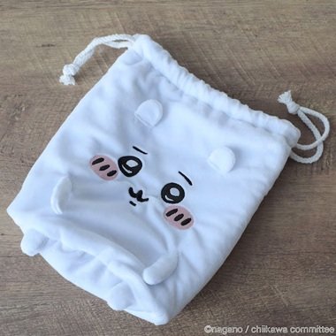 巾着付きブランケット　フワフワ　ちいかわ