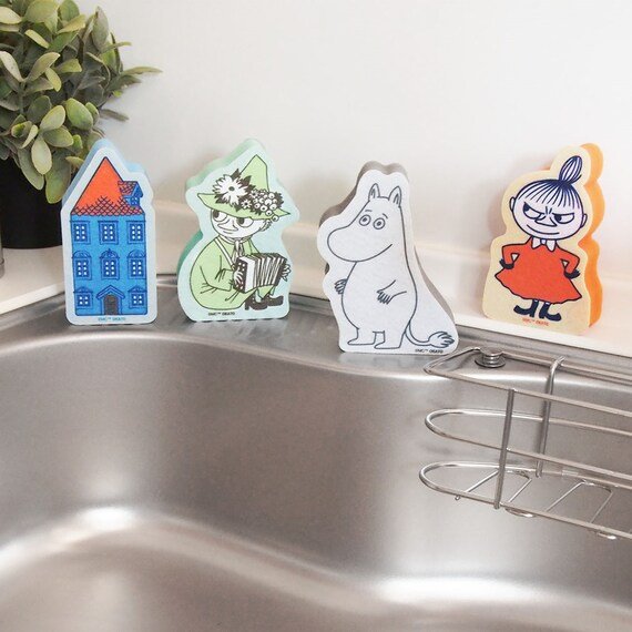MOOMIN ムーミン 不織布スポンジ4個セット